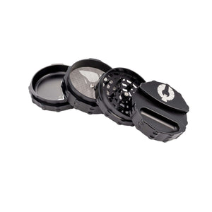 4 Piece Large Phoenician weed grinder with paper holder and ashtray, showcasing premium quality design and features.