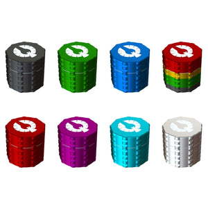 Colorful 4 Piece Medium Grinders in various shades, showcasing top herb grinder designs from Phoenician.