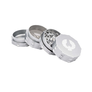 4 Piece Medium Grinder by Phoenician, made of aerospace-grade aluminum, showcasing innovative design and functionality.