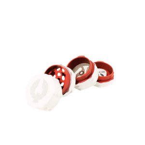 Limited Edition Blood Moon herb grinder showing unique white and red design for cannabis enthusiasts.