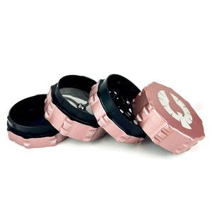 Limited Edition Nebula Grinder in rose gold and black, a unique weed grinder for sale in our collection.