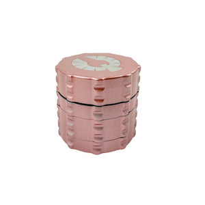 Limited Edition Nebula Grinder in rose gold with black interior, perfect for unique weed grinders for sale.