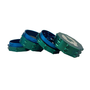 Limited Edition Neptune Grinder set featuring unique green and blue design, perfect for shop unique weed grinders for sale.