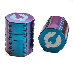 Limited Edition Planet Burple Grinder in blue/purple color, stylish design for a unique weed grind for sale.