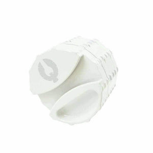 Limited Edition Super Moon herb grinder with a sleek white exterior, ideal for cannabis enthusiasts and smooth grinding.