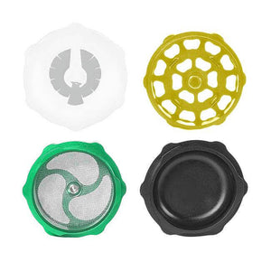 Limited Edition Super Moon grinder parts showcasing unique colors and precision design for cannabis enthusiasts.