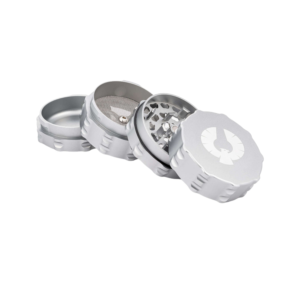 4 Piece Medium Grinder by Phoenician, made of aerospace-grade aluminum, showcasing innovative design and functionality.
