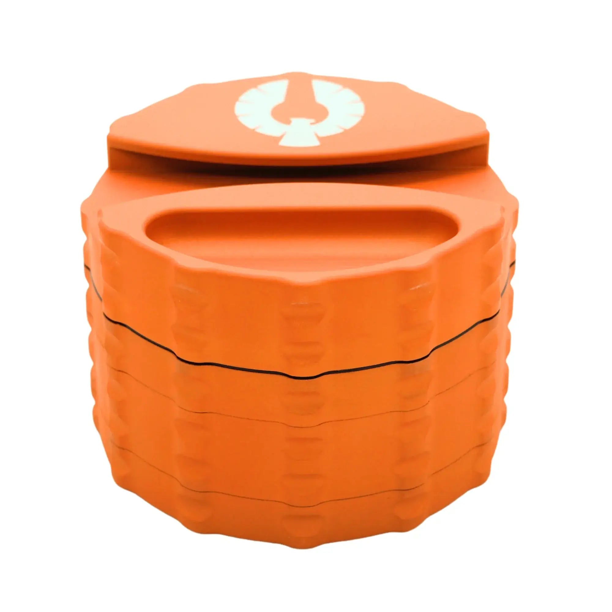 Solar Flare orange herb grinder - 4 piece grinder