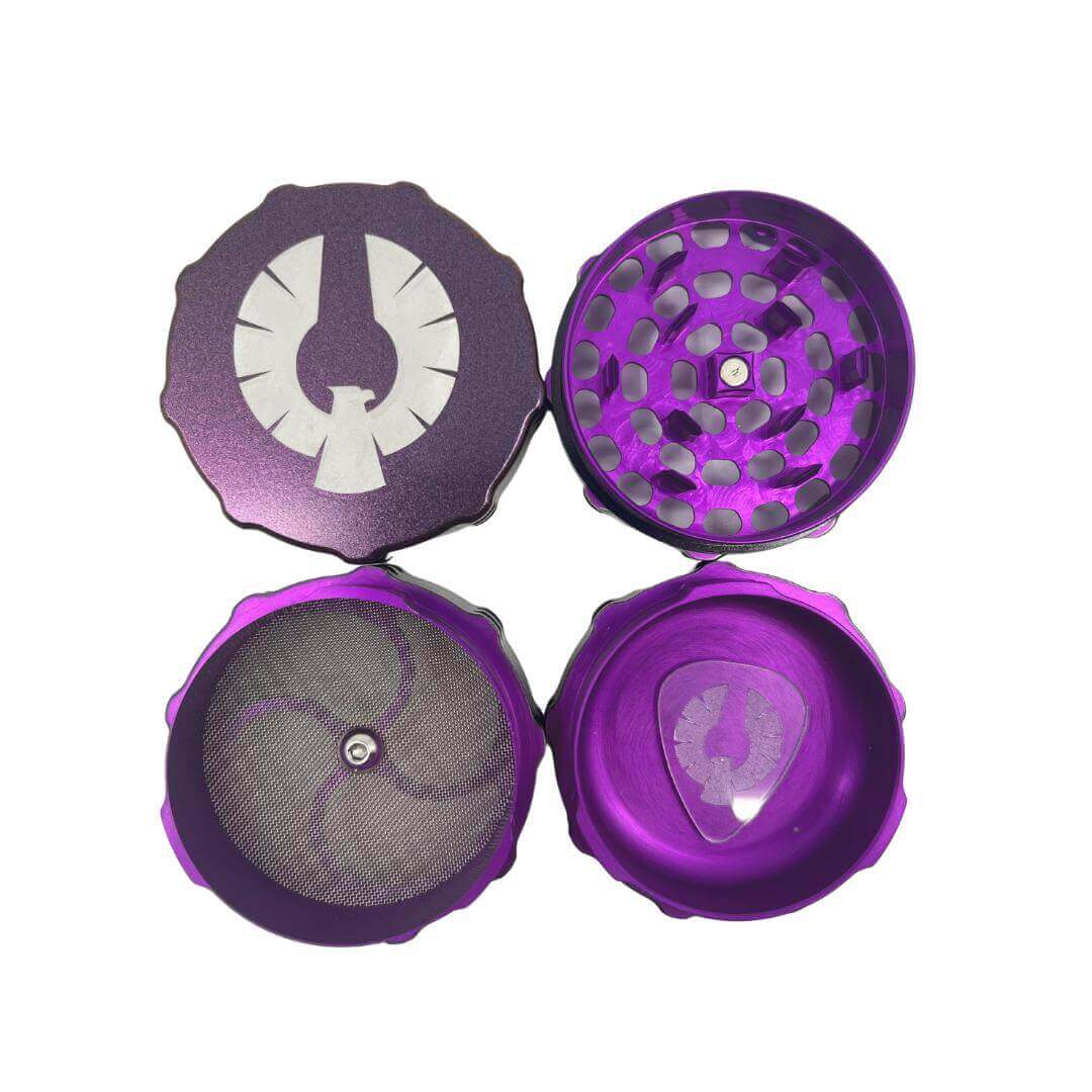 Limited Edition Starseed Grinder featuring a stunning purple design, showcasing precision engineering for smooth grinding.