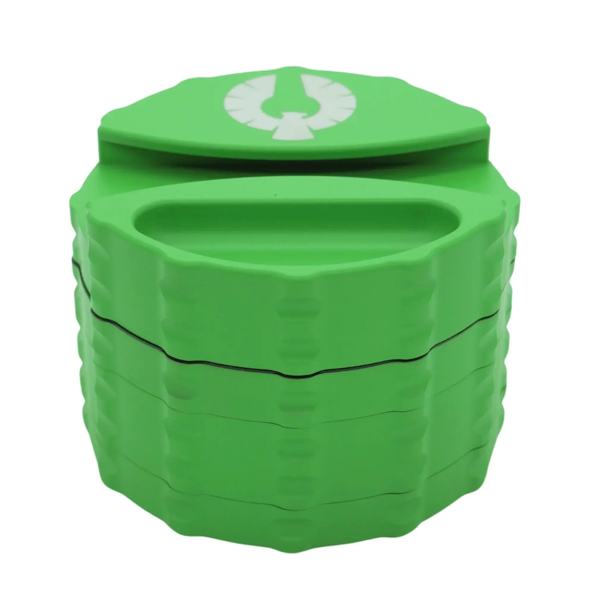 Venom Vortex herb grinder in vibrant green - 4 piece grinder